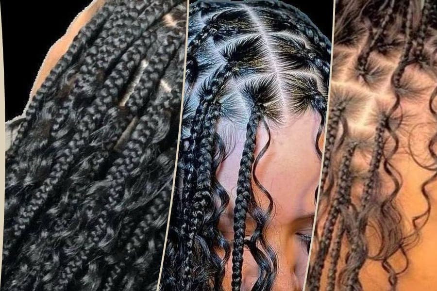 Bohemian braids: Bohemian braids — Large, Bohemian braids — Medium, Bohemian braids — Small